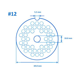 Meat Mincer #12 Plate - 6mm